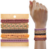 Kanprincess Hair Tie Bracelet 10Pcs Boho Hair Ties For Girls And Women Elastic Hair Ties Hair Bands For Ponytails Ponytail Holder For Daily