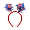 Hifanmm 4Th Of July Headband Independence Day Hair Accessories Patriotic Party Hair Supplies Usa Flag Star Design Blue Red Ribbon Stars Hair