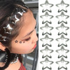 Gketn 12 Pcs 1.61 Star Hair Clips Snap Hair Barrettes Non Slip Star Hair Accessories Women 2000S Y2K Silver Metal Hair Clips