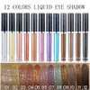 Dekrion Glitter Eyeshadows Liquid Eyeshadows Long Lasting Metals Gloss Sparkling Silver Gold High Pigmented Colorful Glitter Eye Shadows 08