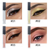 Dekrion Glitter Eyeshadows Liquid Eyeshadows Long Lasting Metals Gloss Sparkling Silver Gold High Pigmented Colorful Glitter Eye Shadows 08