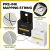 Queejoy Black And White Eyebrow Mapping String 2 Pack Pre Inked Thread