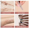 Saubzean Green Eyeshadow Stick Makeup Highlighter Cream Eye Shadow Pencil Waterproof Hypoallergenic Long Lasting Matte Crayon Glitter Primer