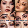 Miasarah Rosy Brown Liquid Eyeshadow Matte Double Ended Glitter Metallic Eyeshadow Pencil Primer Base Quick Drying Waterproof Long Lasting