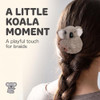 Grey Plush Koala Hair Clips Cute Stuffed Hair Claw Bangs Clip Ponytail Decor Cartoon Hairpin Mini Hair Jaw Barrettes For Girls Women