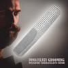 Stainless Steel Comb Barber Grooming Comb For Man Travel Size 5 Inches