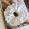 White Scrunchie Extra Large Lace Scrunchies For Women