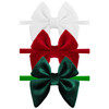 Yanjie Christmas Sailor Baby Girls Headbands Bows Newborn Velvet Sailor Bow Nylon Headband Soft Elastic Christmas Hair Bow Accessories Gift