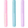 3 Piece Carbon Fiber Salon Hairdressing Comb Set For Men And Women Fine Cutting Comb Pink Blue Purple