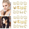 Metal Alloy Rhinestone Hair Accessories For Braids Dreadlocks And Beards Non Piercing Ear Clips Beads And Styling Jewelry Tools For Women
