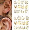 Metal Alloy Rhinestone Hair Accessories For Braids Dreadlocks And Beards Non Piercing Ear Clips Beads And Styling Jewelry Tools For Women