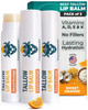 Tallowbourn Moisturizing Grass Fed Beef Tallow Lip Balm 3Pk Sweet Orange