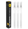 Liudex 3Pcs Skin Marker Pen Eyebrow Pmu Microblading Outline Pencil Felt Pen White Brow Position Mapping Pencil White Marker Pen Beauty Spmu