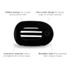 Teleties Small Flat Round Clip Strong Grip Bendable Teeth Comfortable Curved Design For Lying Down Yoga Driving And More Ideal For Thin