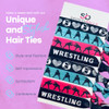 Sportybella Wrestling Hair Ties No Crease Hair Elastics Wrestler Gift