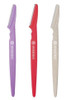 Arabesks Eyebrow And Face Razors For Women Dermaplaning Tool With Safety Guard Eco Friendly Handle Peach Fuzz Remover 3 Pack