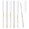 6Pcs White Eyeliner Pencils Professional Use As Highlighter Lip Line Pen Long Lasting Nice Color Eye Brow Gel Pen Makeup Brow Tint Pencils