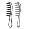 Dladhict 2Pcs Wide Tooth Comb For Wet Curly Wavy Thick Long Hair Premium Plastic Grip For Wigs Barber Salon Large Shark Teeth Anti Static