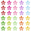 30 Pcs Colorful Snap Kawaii Hair Clips Barrettes And Cute Hairpins For Girls Non Slip Star Hair Accessories