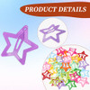 30 Pcs Colorful Snap Kawaii Hair Clips Barrettes And Cute Hairpins For Girls Non Slip Star Hair Accessories