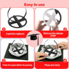 Emoouli 1Pc Black Graduation Cap Headband Secure Grad And Hairstyle