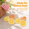 2Pcs Orange Slice Snap Hair Clips For Women Girls Bangs Side Hairpins Creative Barrettes Hair Accessories Clips And Barrettes