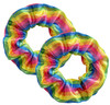 Yofan Hair Scrunchies 2 Pack Rainbow Elastic Bands For Women Girls