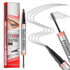 Microblading Eyebrow Pen 2 In 1 Eyebrow Pen And Sealing Brow Gel 4 Fork Tip Eyebrow Pencil Waterproof Eyebrow Pencil Long Lasting Eyebrow