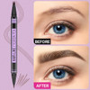 Imethod Eyebrow Pen Eyebrow Pencil Magic 2 In 1 Eye Brow Pencils For Women With 4 Fork Tip And Precise Brush Tip Create Natural Hair Like