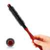 Small Round Brush For Blow Out Dia 1 Inch Mini Quiff Roller Brush With Wooden Handle And Stiff Nylon Bristles For Styling Wet Dry Short Fine