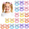 Yuanchu 20 Pcs Butterfly Elastic Hair Ties Colorful Hair Scrunchie With Butterfly Cute Hair Bands Butterflies Accessories Clips Holders With