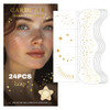 Glitter Freckles 24Pcs Glitter Freckles Face Tattoo Sparkle Freckles For Women Waterproof Gold Temporary Face Tattoos Glitter Glow Up