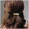 Ircomulti Vintage Gold Pearl Hairclip Barrette Pearl French Hair Clip Pearls Weddings Hairpin Clip Imitation Pearls Head Clips Decorative