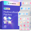 Voibon Hologram Pimple Patches For Face Cute Hydrocolloid Acne Patches Salicylic Acid And Tea Tree Colorful Flower Spot Stickers Zits And