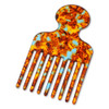 Hair Picks For Women Curly Hair Wide Tooth Comb For Curls Long Tooth Pick Comb Detangling Lifting Combs Hairs Styling Tool 4.8 Inches Brown