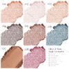 Kyda Single Glitter Eyeshadow Pale Champagne Silver Eyeshadow Lasting Blendable Shimmer Pearl Eyes Shadow Sparkling Eyes Glitter Soft