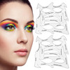 Yafiygi 2Pcs Quick Make Up Stencils Eyeliner Molds A Makeup Tool With A Variety Of Shapes Eyeliner Stencil Pads Eyeshadow Applicators