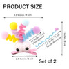 Miupoo Fluffy Pom Poms Hair Clips Crazy Hair Day Accessories For Girls Quirky Little Monster Barrettes Plush Duckbill Hairpins Hair