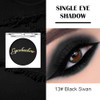Jutqut Single Black Matte Eyeshadow Palette Fine Smooth Powder Matte Shade Eyelid Color Eye Makeup High Pigment Waterproof Ultra Blendable
