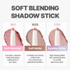 Clio Soft Blending Eyeshadow Stick Long Lasting Matte Shimmer And Glitter Finishes Built In Brush For Easy Blending Coconut Derived Ester