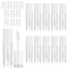 10Pcs Mini Lip Gloss Tubes 1.2 Ml Clear Refillable Empty Lipgloss Tubes For Lipstick Balm Different Samples Travel Refill Mini Lipgloss Tube