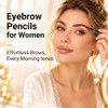 Eyebrow Pen Soleira Waterproof Eyebrow Pencil With 4 Tip Microblading Eyebrow Pen And Dual Ended Eyebrow Brush For Natural Looking Brows