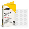 Jimbrook Pimple Patches For Face 72 Patches Hydrocolloid Pimple Patches Round Design Tapered Blemish Patches Pimple Stickers Zit Patches 72