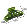 1 Piece Of Luxurious Green Diagonal Plastic Hair Clip For Women Suitable For Various Daily Wear Outdoor Dressing Beautiful And Fashionable