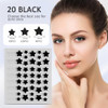 800 Stickers Black Star Pimple Patches Set Hydrocolloid Acne Patches For Face Self Adhesive And Tear Off Invisible Design Absorbs Secretions