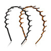 Zig Zag Headbands For Women 2Pcs Plastic Zigzag Headband With Teeth