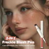 2In1 Faux Freckle Stamp Pen Realistic Freckles And Soft Liquid Blush Natural Sun Kissed Makeup For Beginners Long Lasting Smudge Proof