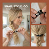 Kmyzqdv 10Pcs Wrap Around Hair Tie Snap Ties For Thick Curly Hair Adjustable Snappy Bungee Bands For Natural Ponytail Headband For Puff