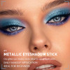 Wugbc Glitter Eyeshadow Stick Metallic Chrome Finish Shimmer Cream Eye Shadow Stick Long Lasting Holographic Color Sparkle Multi Use Eye