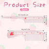 Toddler Comb 2 Pcs Small Cute Hair Comb Mini Baby Hair Combs Set Fine Tooth Rat Tail Combs For Women Portable Anti Static Plastic Tools For